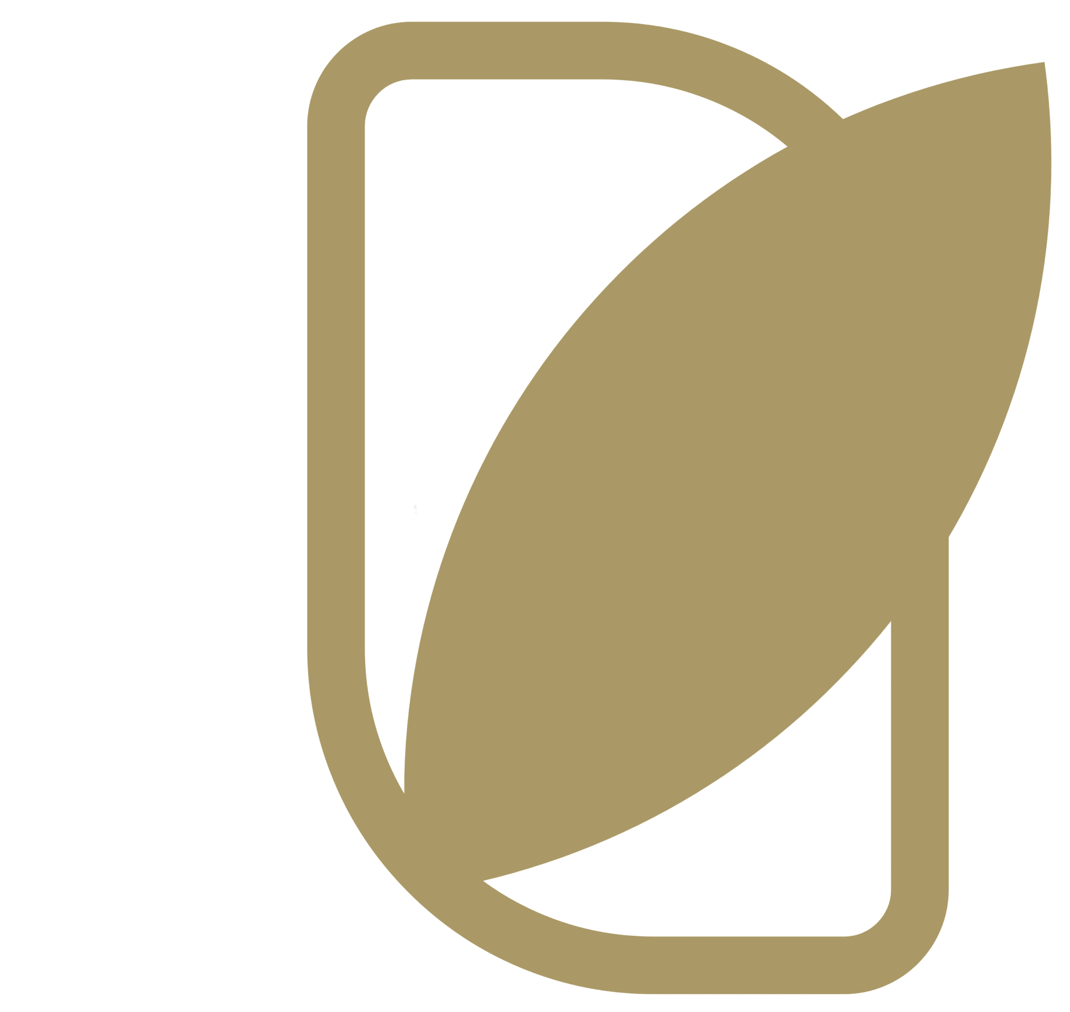 Icon header sprouvy.com menggunakan logo daun di dalam frame emas